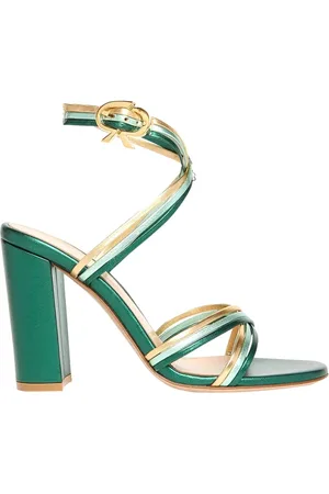 Gianvito Rossi Sko, Dame, Grøn, 37 EU, Elegante Sommer Sandaler til Kvinder