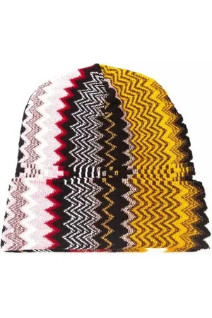 Missoni Tilbehør, unisex, Flerfarvet, ONE SIZE, Uld, Geometrisk Fantasi Uldhat