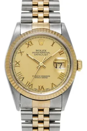 Rolex Pre-owned, Herre, Gul, ONE SIZE, Pre-owned Rustfrit stal watches