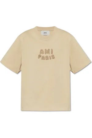 Ami Top, Herre, , S, Bomuld, T-shirt med logo