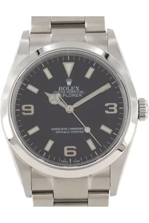 Rolex Pre-owned, Herre, Sort, ONE SIZE, Pre-owned Rustfrit stal watches