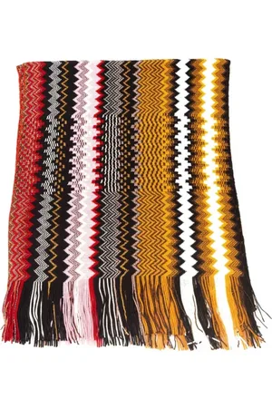 Missoni Tilbehør, Dame, Flerfarvet, ONE SIZE, Uld, Farverig Geometrisk Fantasi Uldtørklæde