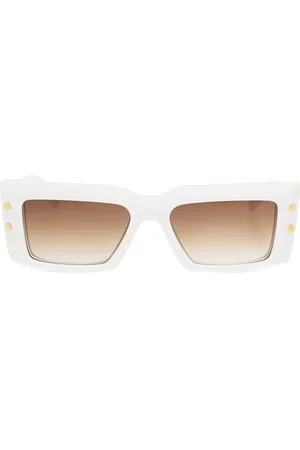Balmain Tilbehør, Dame, Hvid, ONE SIZE, Uld, B-Iii solbriller