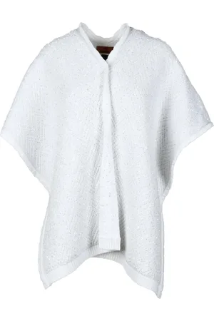 Missoni Jakke, Dame, Hvid, ONE SIZE, Bomuld, Strikket paliet kappe