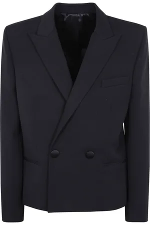 Balmain Jakke, Herre, Sort, L, Uld, Stilfuld Spencer Jakke
