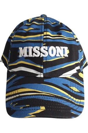 Missoni Tilbehør, Dame, Blå, ONE SIZE, Bomuld, Blå Bomuld Baseball Kasket