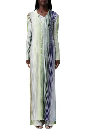 Missoni Strik, Dame, Flerfarvet, S, Lang Cardigan til Kvinder