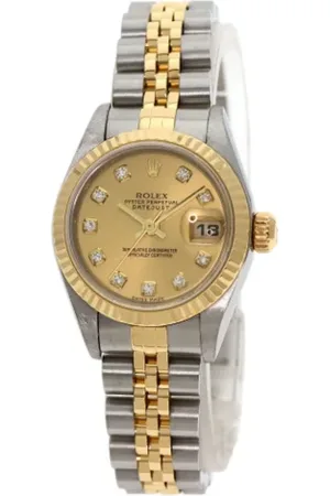 Rolex Pre-owned, Dame, Gul, ONE SIZE, Uld, Pre-owned Farvet Guld watches
