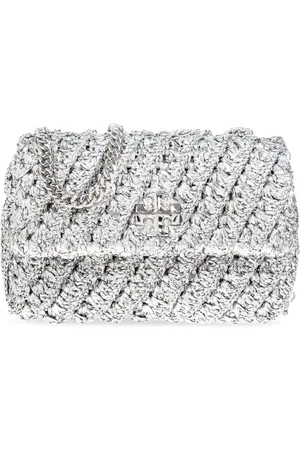 Tory Burch Taske, Dame, Grå, ONE SIZE, Uld, Skuldertaske Kira Lille