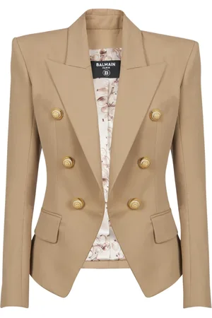 Balmain Jakke, Dame, , XS, Bomuld, 6-knap bomuldsjakke