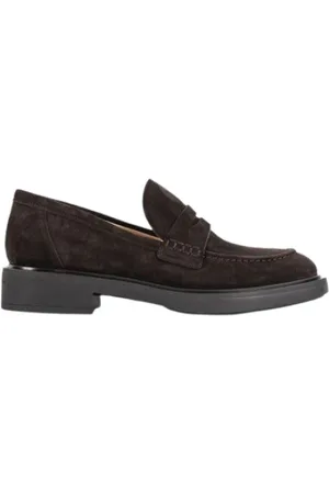 Gianvito Rossi Sko, Dame, Brun, 40 EU, Læder, Harris Brune Ruskind Loafer