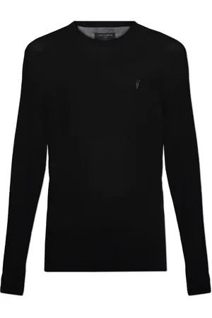 AllSaints Strik, Herre, Sort, L, Uld, Uld sweater Mode
