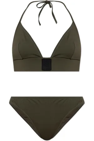 Balmain Badetøj, Dame, Grøn, S, To-delt badedragt