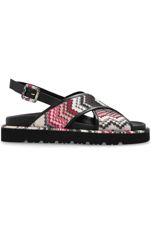Missoni Sko, Dame, Flerfarvet, 36 EU, Læder, Mønstrede sandaler