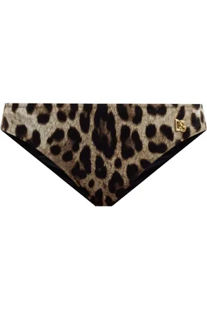 Dolce & Gabbana Badetøj, Dame, Brun, L, Uld, Slip Bikini