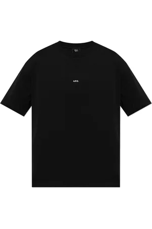 A.P.C. Top, Herre, Sort, XL, Bomuld, T-shirt med logo