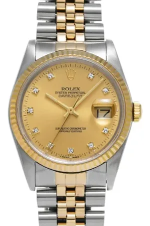 Rolex Pre-owned, Herre, Gul, ONE SIZE, Pre-owned Rustfrit stal watches