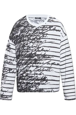 Balmain Top, Herre, Hvid, L, Tyl, Oversized T-shirt