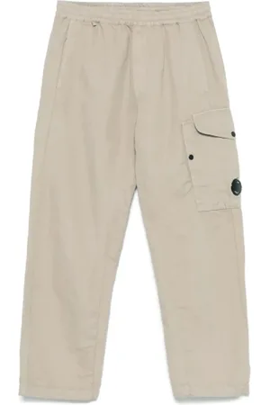 C.P. Company Bukser, Herre, , S, Linned, Behagelige Regular Fit Linnedbukser