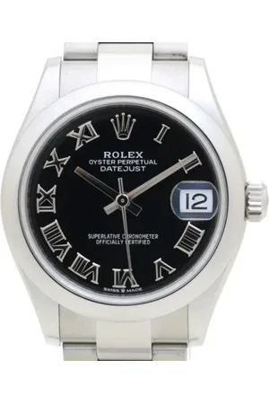 Rolex Pre-owned, Herre, Sort, ONE SIZE, Pre-owned Glas watches