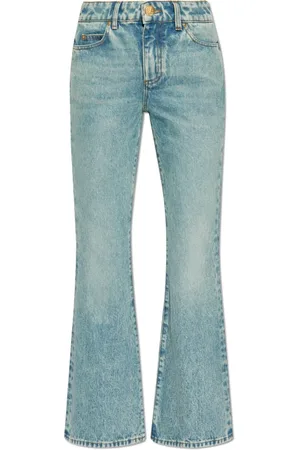 Balmain Jeans, Dame, Blå, M, Bomuld, Jeans med udsvingede ben