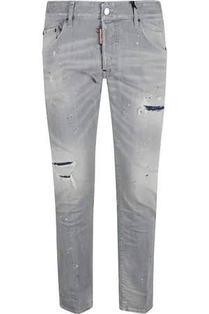 Dsquared2 Jeans, Herre, Grå, S, Bomuld, Grå Skater Jeans