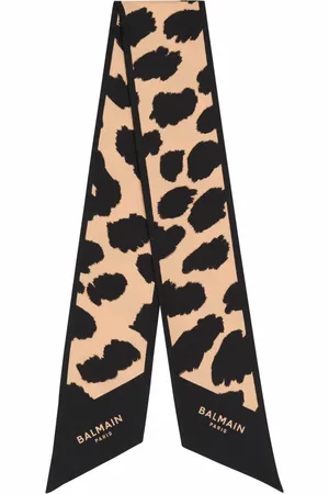 Balmain Tilbehør, Dame, , ONE SIZE, Leopard print silke bandana