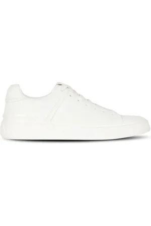 Balmain Sko, Dame, Hvid, 41 EU, Uld, Sneakers