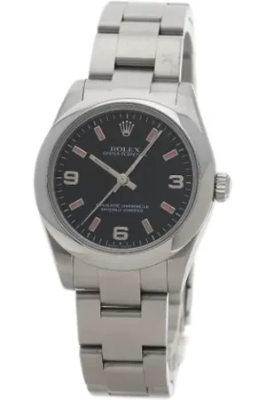 Rolex Pre-owned, Herre, Sort, ONE SIZE, Pre-owned Rustfrit stal watches