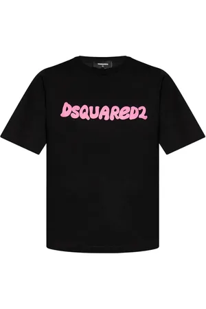 Dsquared2 Top, Dame, Sort, L, Uld, Stilfulde T-shirts til mænd