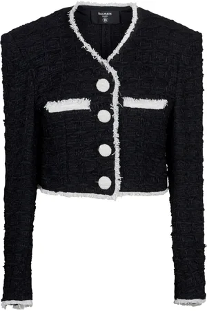 Balmain Jakke, Dame, Sort, M, Bomuld, Cardigans