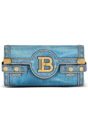 Balmain Taske, Dame, Blå, ONE SIZE, Bomuld, B-Buzz Pouch 23