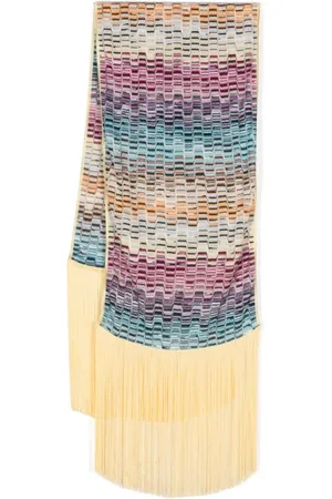 Missoni Tilbehør, Dame, Flerfarvet, ONE SIZE, Uld, Rød Vintersjal