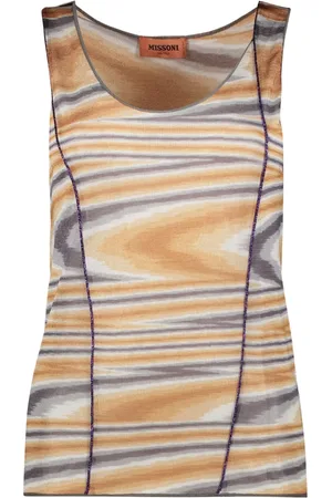Missoni Top, Dame, Flerfarvet, XS, Lurex Strik Tank Top