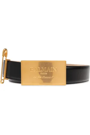 Balmain Tilbehør, Dame, Sort, 95 CM, Læder, Læderbælte