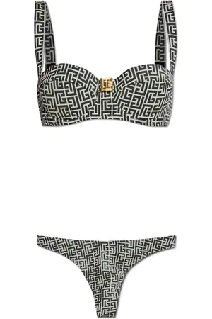 Balmain Badetøj, Dame, Sort, S, To-delt badedragt