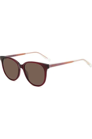 Missoni Tilbehør, unisex, Rød, 54 MM, Kirsebær Røde Solbriller med Brune Linser