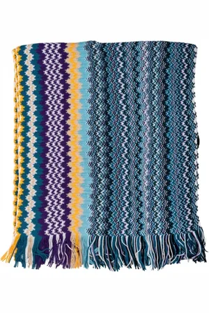 Missoni Tilbehør, Herre, Flerfarvet, ONE SIZE, Uld, Stilfuld Tørklæde