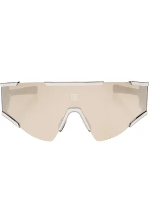 Balmain Tilbehør, unisex, Grå, ONE SIZE, Uld, ‘Fleche’ solbriller