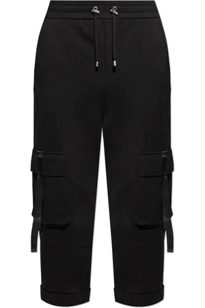 Balmain Bukser, Herre, Sort, XL, Bomuld, Cargo Sweatpants