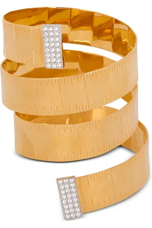 Balmain Tilbehør, Dame, Gul, S, Messing målebånd manchet