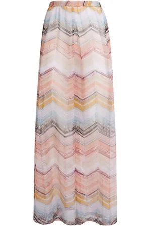 Missoni Bukser, Dame, Flerfarvet, XS, Zig Zag Pastel Strand Cover Up