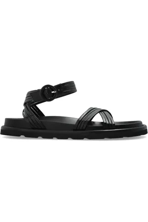 Gianvito Rossi Sko, Dame, Sort, 38 EU, Læder, Lædersandaler