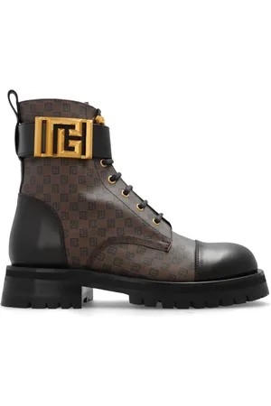 Balmain Sko, Dame, Brun, 38 EU, Uld, ‘Romy’ ankelstøvler