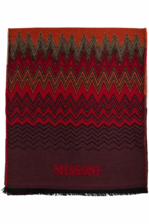 Missoni Tilbehør, Dame, Rød, ONE SIZE, Uld, Stilfuld Tørklæde