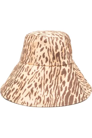 ZIMMERMANN Tilbehør, Dame, Brun, ONE SIZE, Kamelbrun bredskygget hat