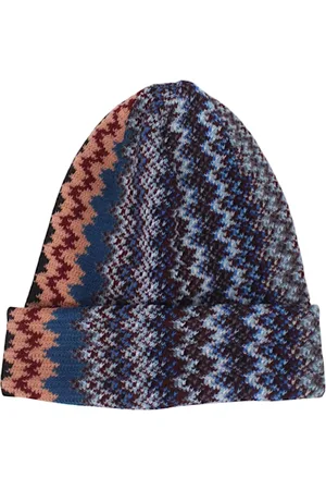 Missoni Tilbehør, Herre, Flerfarvet, ONE SIZE, Uld, Strikket Mønstret Uldhue