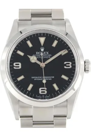 Rolex Pre-owned, Herre, Sort, ONE SIZE, Pre-owned Rustfrit stal watches