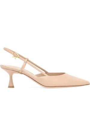 Gianvito Rossi Sko, Dame, , 37 1/2 EU, Elegante Slingback Pumps i Beige