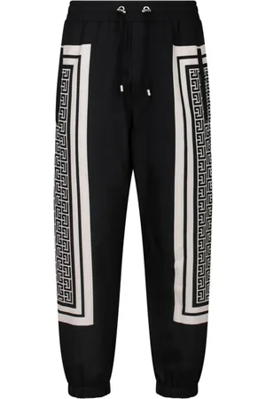 Balmain Bukser, Herre, Sort, M, Monogram Print Track Pants